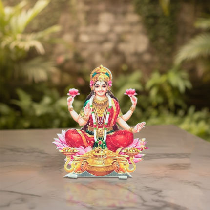 925 Sterling Silver Ultra Light Weighted lakshamiji Laser Idol
