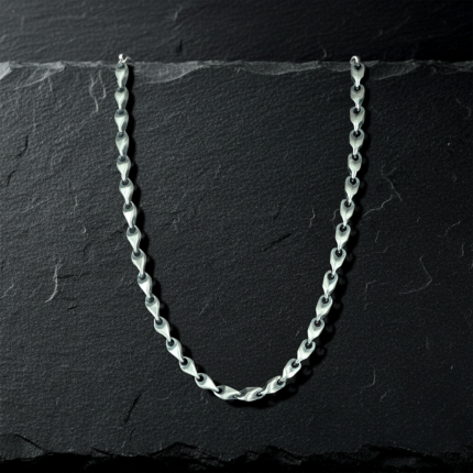 925 Sterling Silver Ultra Light Weighted Mercury Rod Hollow Chain