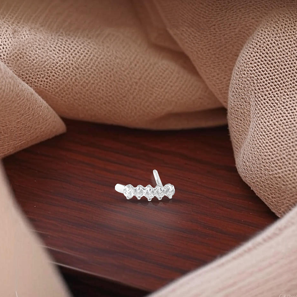 Nose Pin Website Post - five diamond nosepin