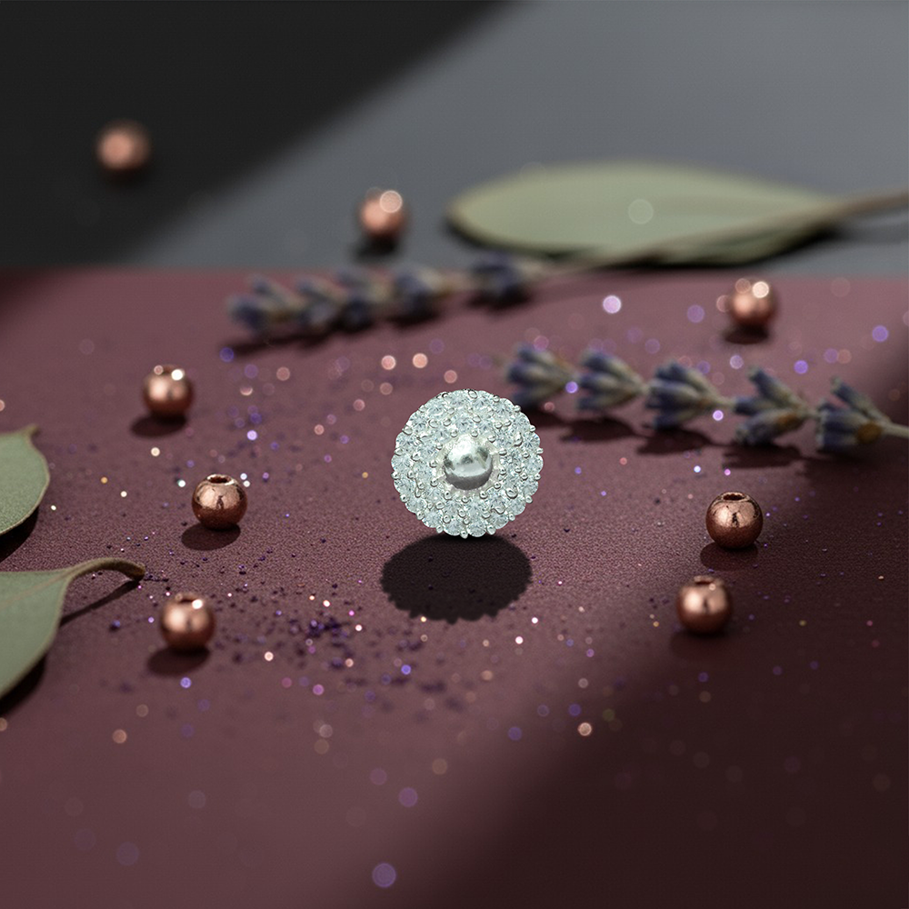 Nose-pin new design website post white circle